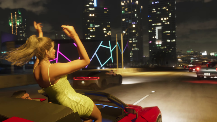 GTA 6 Girl in the Car - wallpaperian.com